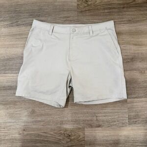 Rhone Shorts Mens 35 Beige Performance Golf Chino Stretch Casual